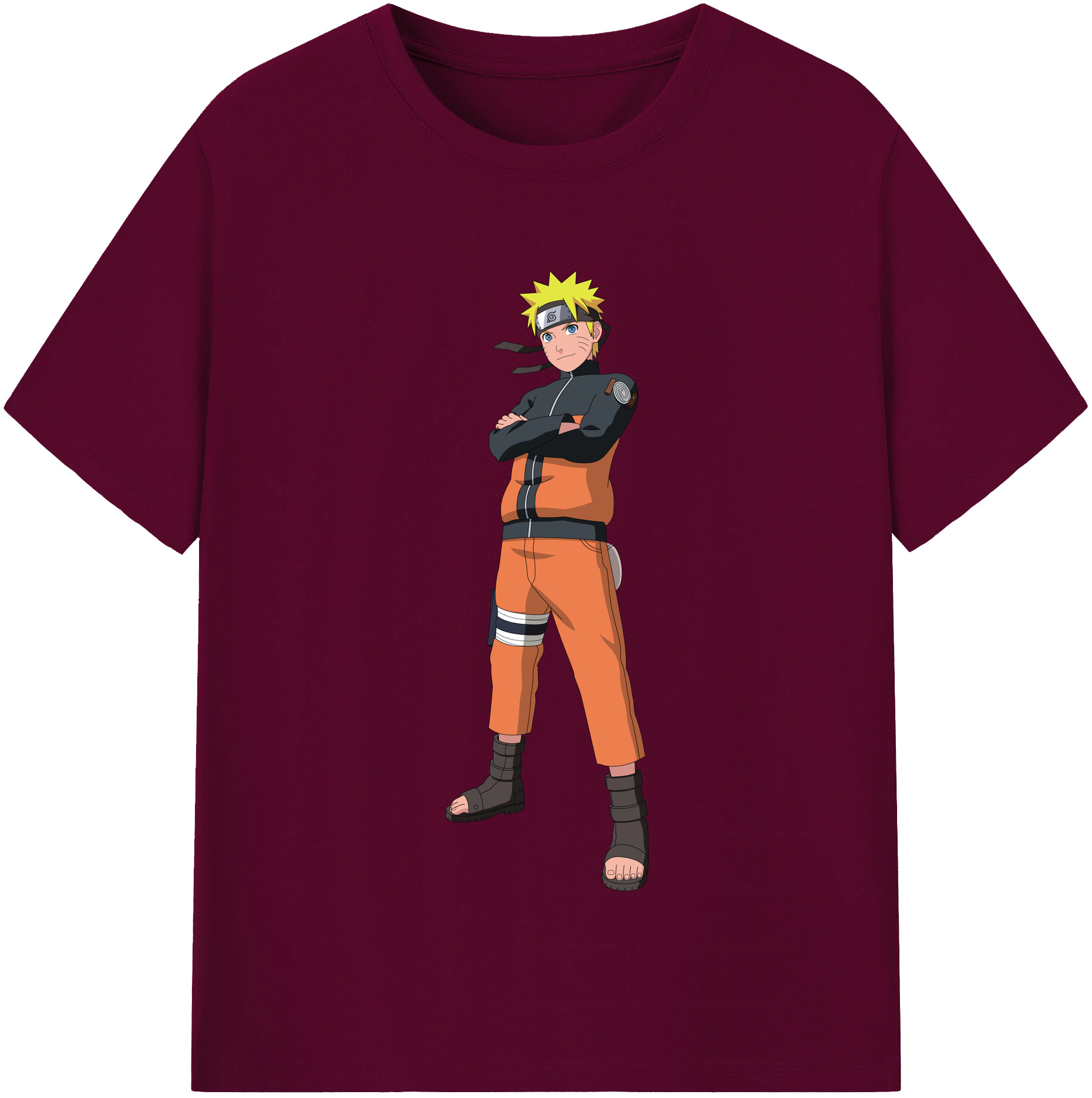 （画像用） NARUTO -ナルト- うずまき ナルト Uzumaki Naruto レディースカジュアルプリントTシャツ（綿100％）